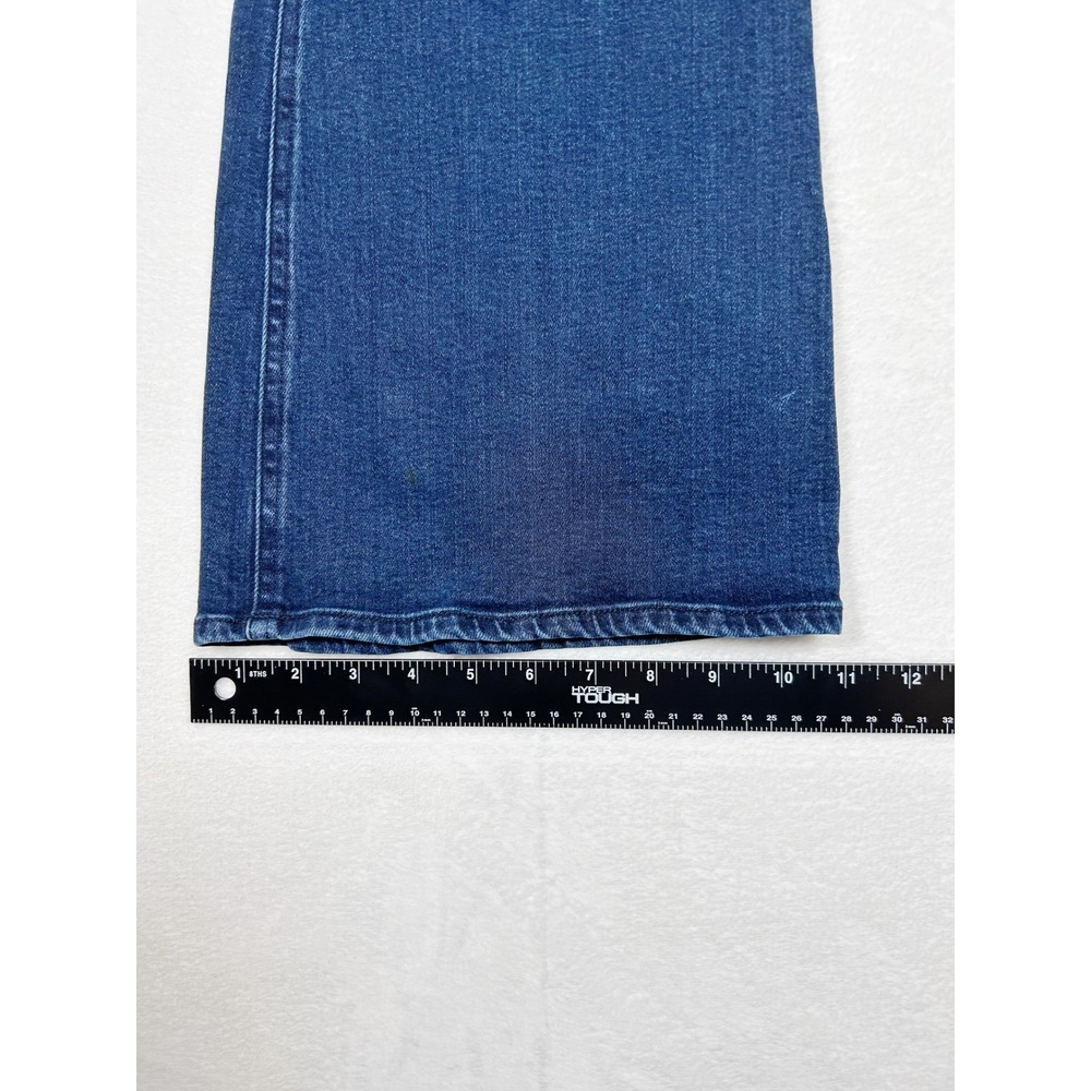 Quince Luna Stretch Flare Jeans Size 32 Dark Wash Wide Leg Quiet Luxury - Picture 6 of 10
